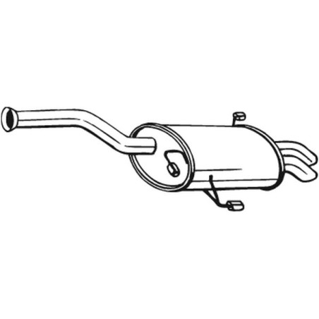 Silencieux d'échappement Arrière Pour Peugeot 607 1726RX