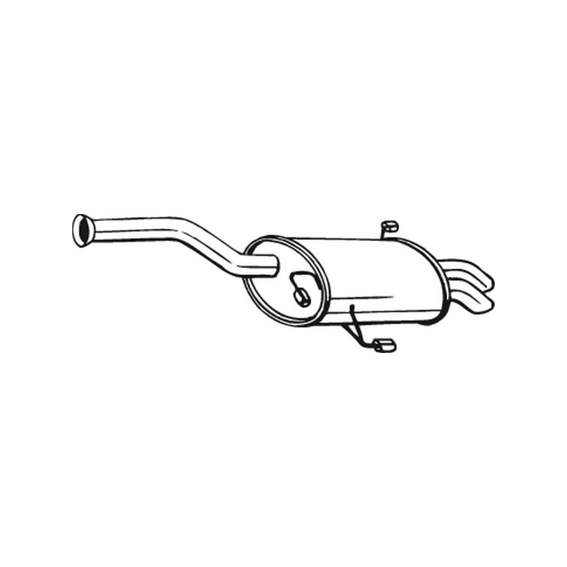 Silencieux d'échappement Arrière Pour Peugeot 607 1726RX