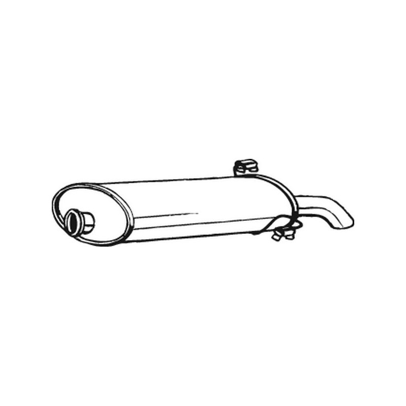 Silencieux d'échappement Arrière Pour Peugeot 306 1726JX