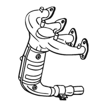 Catalyseur Pour Fiat Panda - 46803148 51805148 55195855