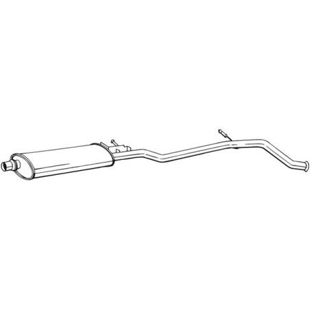 Silencieux d'échappement Central Pour Peugeot 406 1717L2