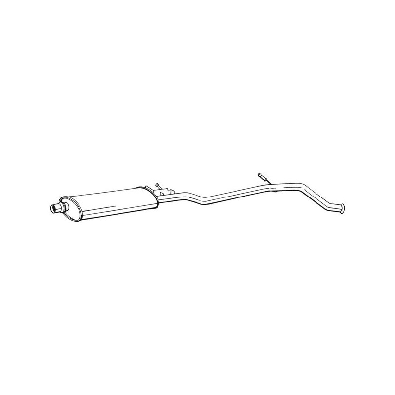Silencieux d'échappement Central Pour Peugeot 406 1717L2