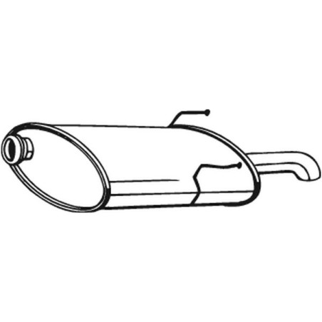 Silencieux d'échappement Arrière Pour Peugeot 406 1726EC 1726JH 1726QH