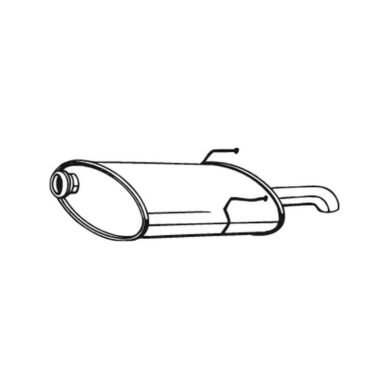 Silencieux d'échappement Arrière Pour Peugeot 406 1726EC 1726JH 1726QH
