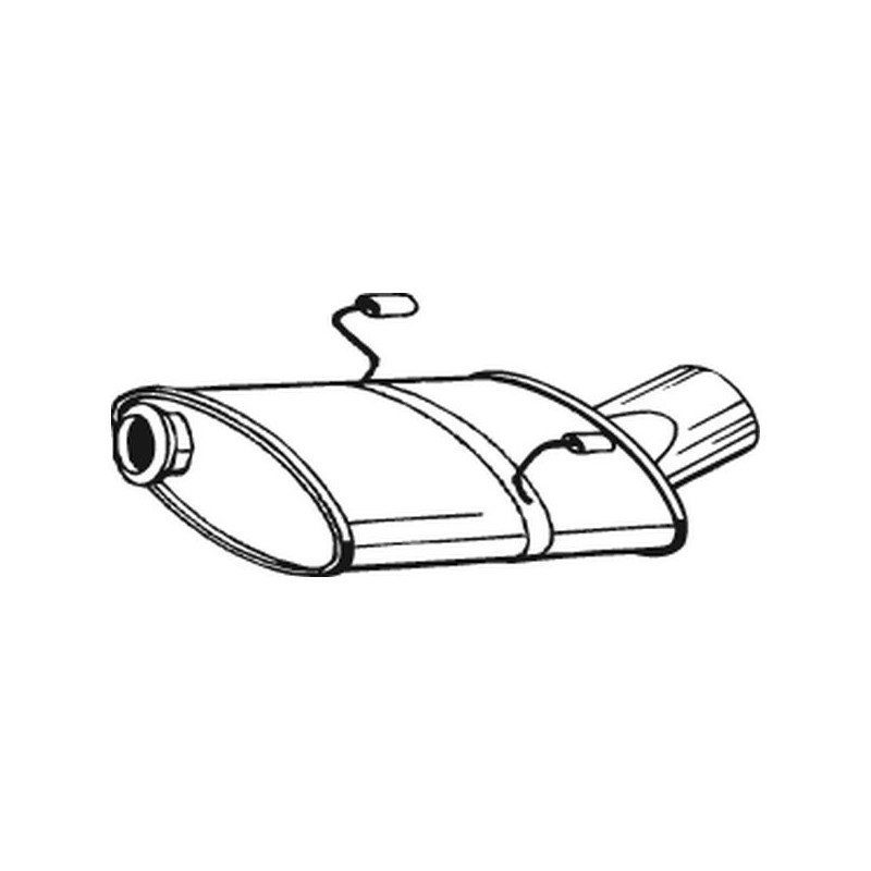 Silencieux d'échappement Arrière Pour Peugeot 406 1726AP 1726CZ 1726S4