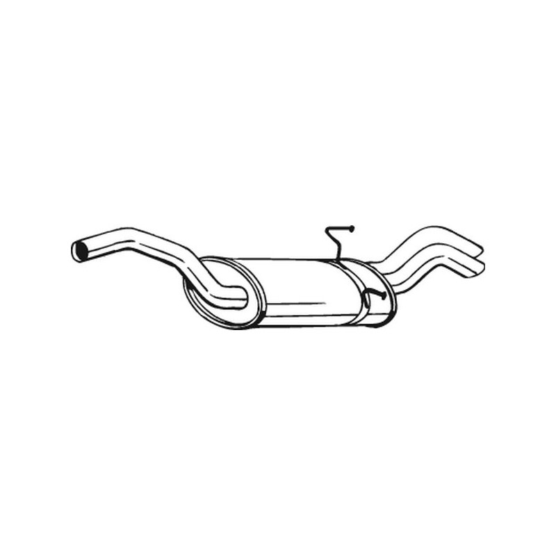 Silencieux d'échappement Arrière Pour Peugeot Fiat Citroën 1726J6 9456123180