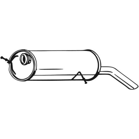 Silencieux d'échappement Arrière Pour Peugeot 307 1726KQ 1730KN