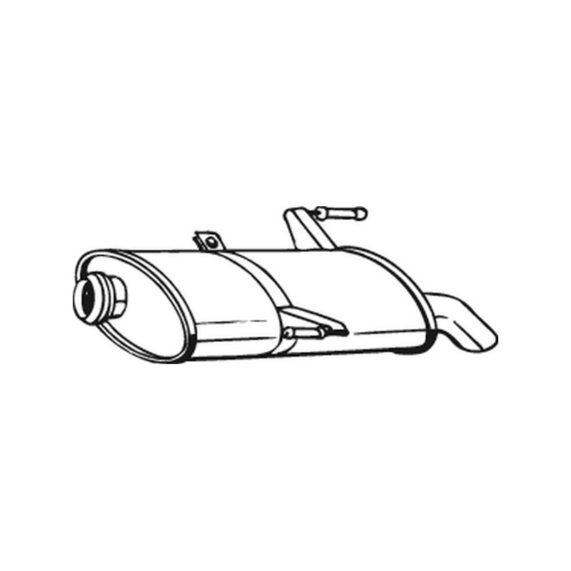 Silencieux d'échappement Arrière Pour Peugeot 206 SW 1726PX 1726VN 1726VX