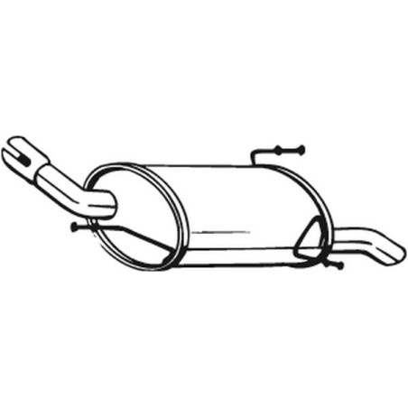 Silencieux d'échappement Arrière Pour Opel Corsa C - 3/5 Portes