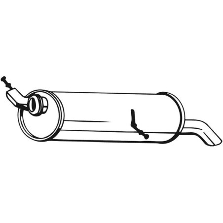 Silencieux d'échappement Arrière Pour Peugeot 307 1726LN 9800524480