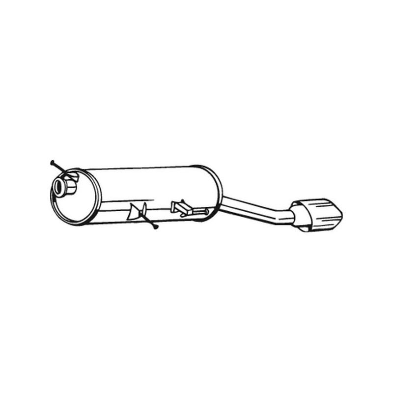 Silencieux d'échappement Arrière Pour Peugeot 307 CC 1726QX 9805297180