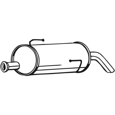 Silencieux d'échappement Arrière Pour Peugeot 206 1726SF