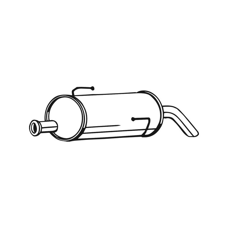 Silencieux d'échappement Arrière Pour Peugeot 206 1726SF