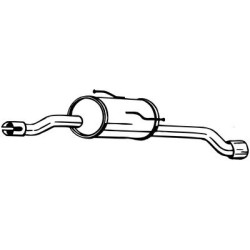 Silencieux d'échappement Arrière Pour Peugeot 206+ 1730LD