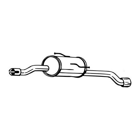 Silencieux d'échappement Arrière Pour Peugeot 206+ 1730LD