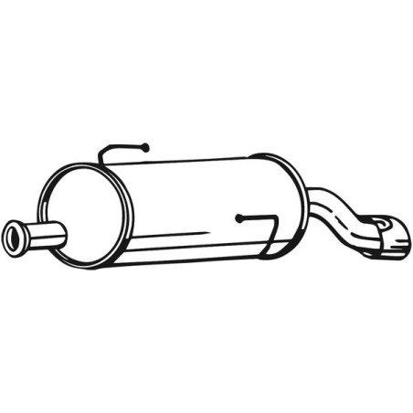 Silencieux d'échappement Arrière Pour Peugeot 206 1726SG