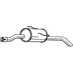 Silencieux d'échappement Arrière Pour Peugeot 206+ 1730LA