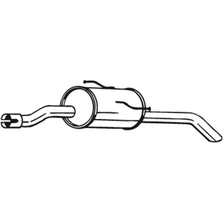 Silencieux d'échappement Arrière Pour Peugeot 206+ 1730LA