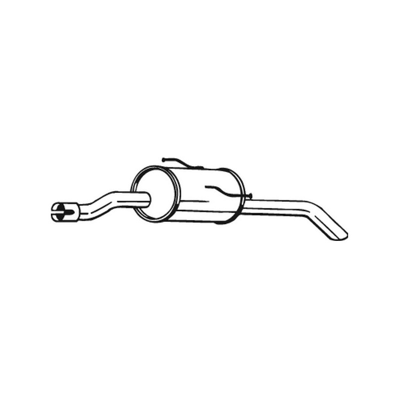 Silencieux d'échappement Arrière Pour Peugeot 206+ 1730LA