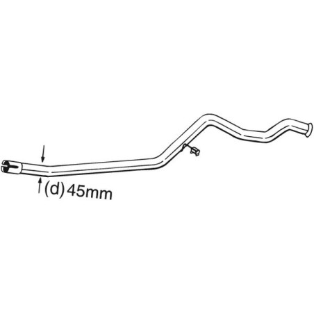 Tuyau d'échappement Pour Peugeot 306 -