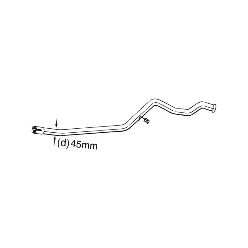 Tuyau d'échappement Pour Peugeot 306 -