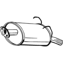 Silencieux d'échappement Arrière Pour Honda CR-V I 18030S10A00 18030S10A01
