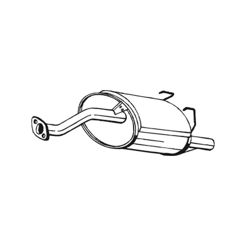 Silencieux d'échappement Arrière Pour Honda Civic VI Hatchback 18030S03E40