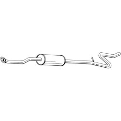 Silencieux d'échappement Central Pour Peugeot 1007 Citroën C2 1717V9 1717CR