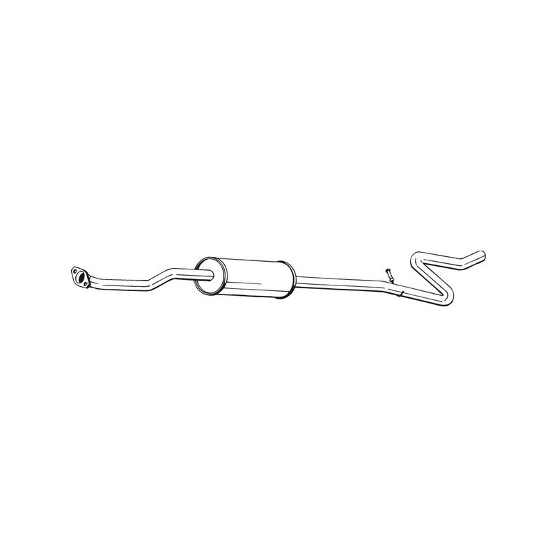 Silencieux d'échappement Central Pour Peugeot 1007 Citroën C2 1717V9 1717CR