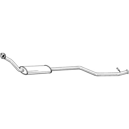 Silencieux d'échappement Central Pour Citroën Xsara Picasso 1717AJ 1717K7