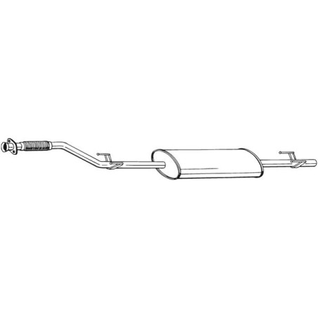 Silencieux d'échappement Avant Pour MERCEDES Sprinter 2-T Autobus/Autocar