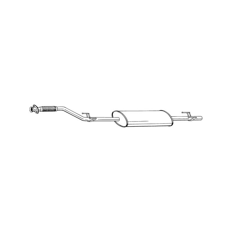 Silencieux d'échappement Avant Pour MERCEDES Sprinter 2-T Autobus/Autocar