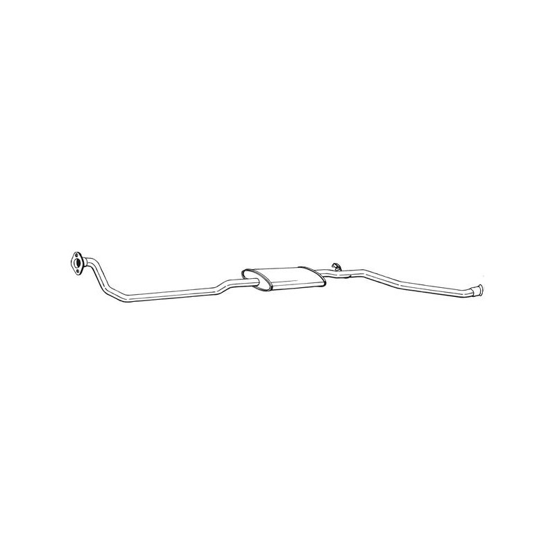 Silencieux d'échappement Central Pour Peugeot Partner Camionnette/Monospace