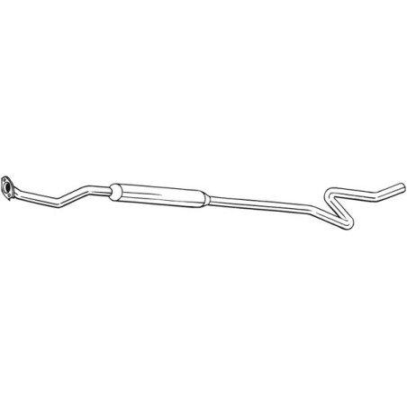 Silencieux d'échappement Central Pour Citroën C2 1717EZ
