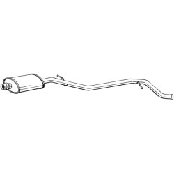 Silencieux d'échappement Central Pour Peugeot 406 1717L4