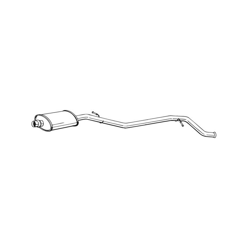 Silencieux d'échappement Central Pour Peugeot 406 1717L4