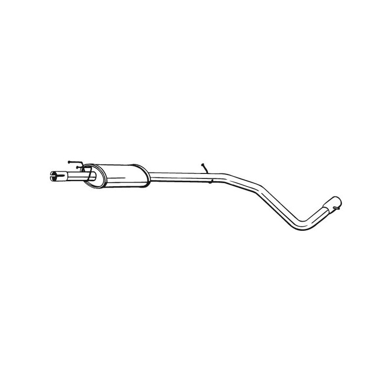 Silencieux d'échappement Central Pour Fiat Bravo II Stilo Multi Wagon 55189609