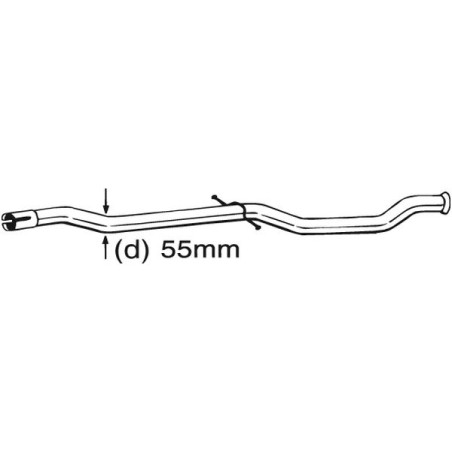 Tuyau d'échappement Pour Citroën C5 Camionnette/I Break