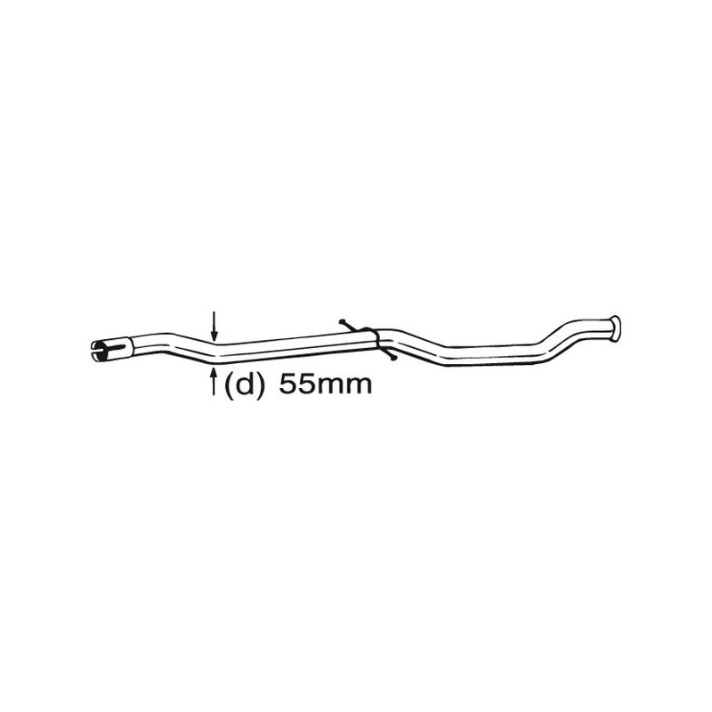 Tuyau d'échappement Pour Citroën C5 Camionnette/I Break