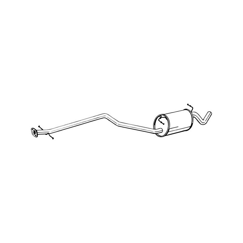 Silencieux d'échappement Central Pour Ford Tourneo Connect Transit 1449977