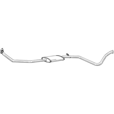 Silencieux d'échappement Central Pour Peugeot 306 1717N3