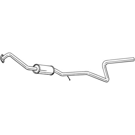 Silencieux d'échappement Central Pour Ford Fiesta V Fusion 1334229 1557508