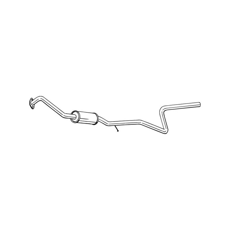 Silencieux d'échappement Central Pour Ford Fiesta V Fusion 1334229 1557508