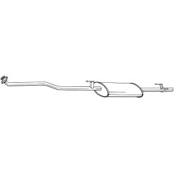 Silencieux d'échappement Avant Pour MERCEDES Sprinter 2-T Autobus/Autocar