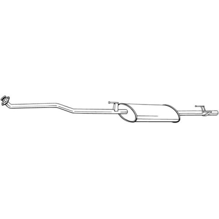 Silencieux d'échappement Avant Pour MERCEDES Sprinter 2-T Autobus/Autocar