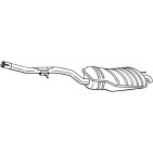 Silencieux d'échappement Arrière Pour BMW 3 Touring 18312246935