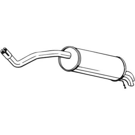 Silencieux d'échappement Arrière Pour Skoda Roomster Praktik 6Q7253609D