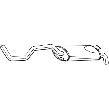 Silencieux d'échappement Arrière Pour Seat Ibiza II 6K6253609AD 6K6253609AF