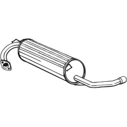 Silencieux d'échappement Arrière Pour Toyota RAV 4 I Cabrio 174307B040