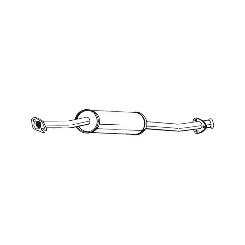 Silencieux d'échappement Central Pour Peugeot Fiat Citroën 1705W7 1316591080